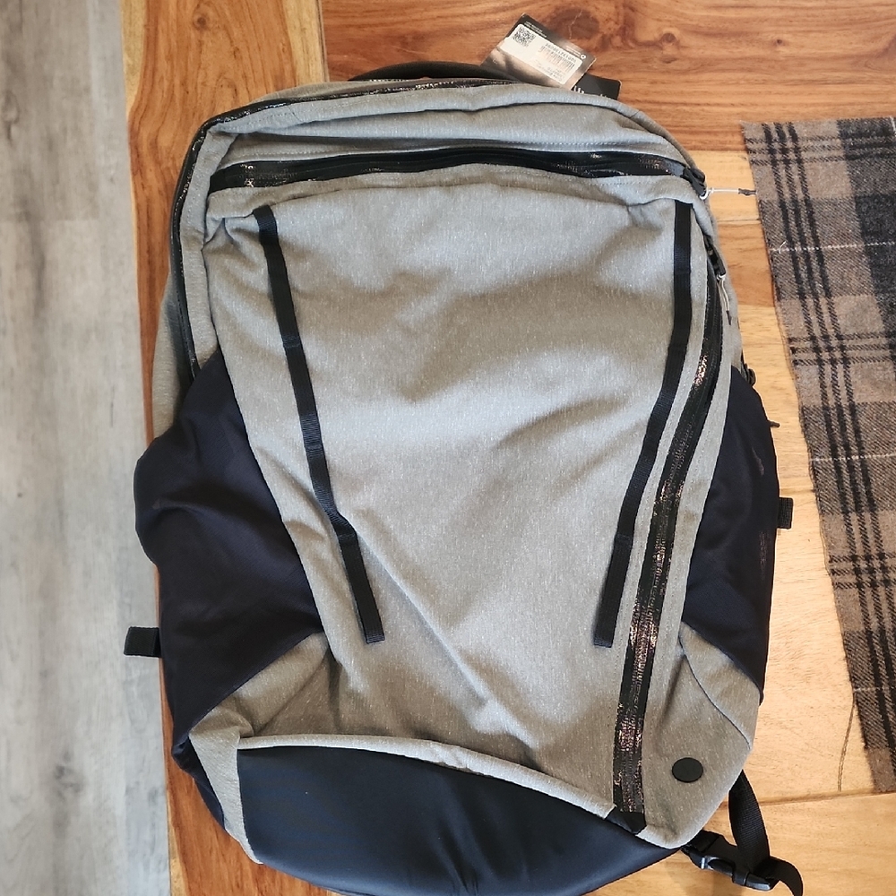 Gray and Black Men's Backpack
